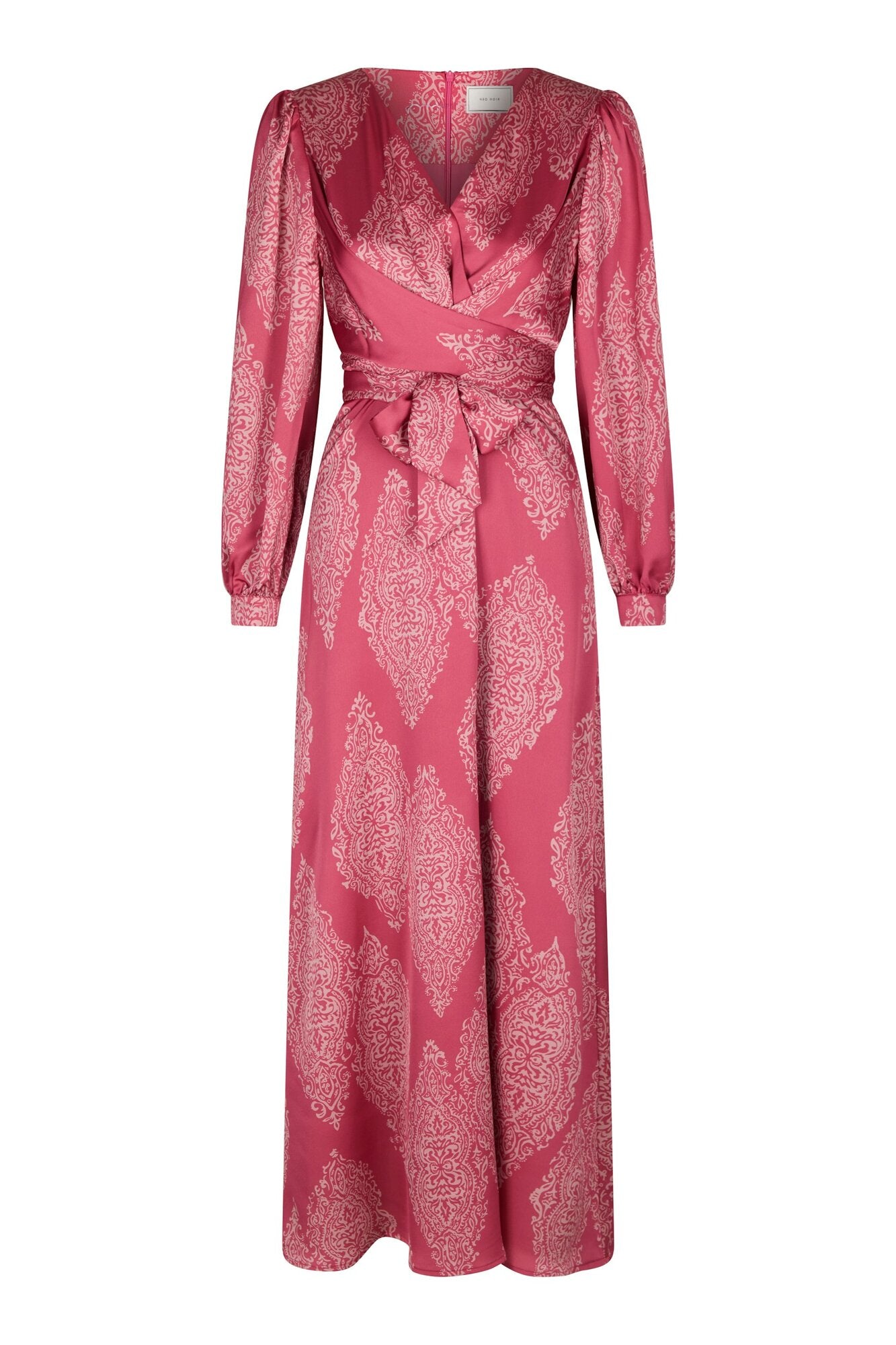 Bretti Paisley Drop kjole - Cherry Pink